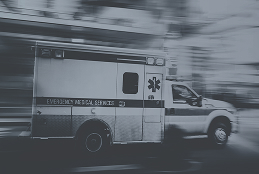 Emergency response vehicle in transit